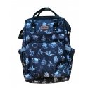 Men's Outlaw Print Black Diaper Bag