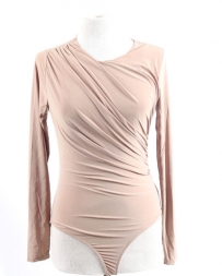 Ladies' LS Rouched Bodysuit