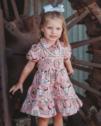 Girls' Pink Sheriff Flow Dress