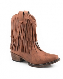 Roper® Ladies' Riley Tan Fringe 8" Boot