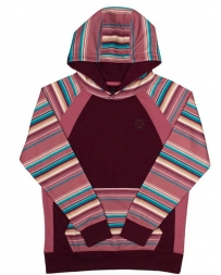 Hooey® Girls' Serape Sleeve Hoodie