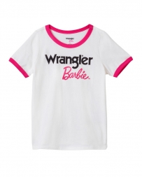 Wrangler® Girls' Barbie Logo Ringer Tee