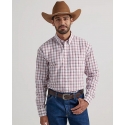 Wrangler® Men's GS LS 1 Pocket Button Plaid