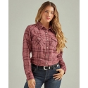 Wrangler® Ladies' Flannel Plaid Western Snap