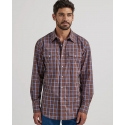 Wrangler® Men's Wrinkle Resistant LS Plaid Snap