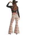 Rock and Roll Cowgirl® Ladies' Aztec BB High Rise Bell Bottom