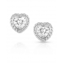 Montana Silversmiths® Ladies' Crystal Heartstings Earrings