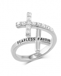 Montana Silversmiths® Ladies' Fashion Your Faith Cross Ring