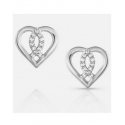 Montana Silversmiths® Ladies' Fashion Your Faith Heart Earrings
