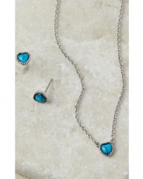 Montana Silversmiths® Ladies' Hidden Skies Turq Heart Set