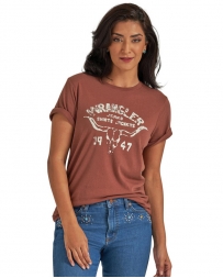 Wrangler® Ladies' Longhorn Logo Tee