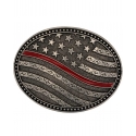 Montana Silversmiths® Support Thin Red Line Buckle