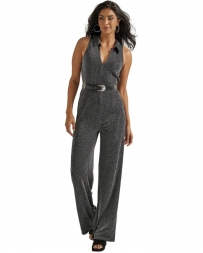 Wrangler Retro® Ladies' Silver Metallic Party Jumpsuit