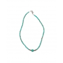 West & Co.® Ladies' 17" Dainty Green Turq Necklace