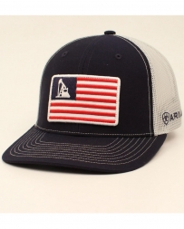 Ariat® Logo Flag Patch Oil Rig Blk