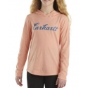 Carhartt® Girls' Logo Hooded LS Tee