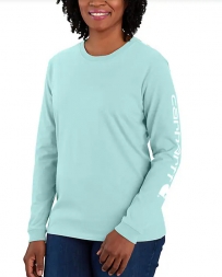 Carhartt® Ladies' LS Sleeve Logo Tee