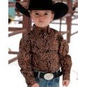 Cinch® Boys' Toddler LS Print Shirt