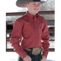 Cinch® Boys' Classic Print LS Shirt