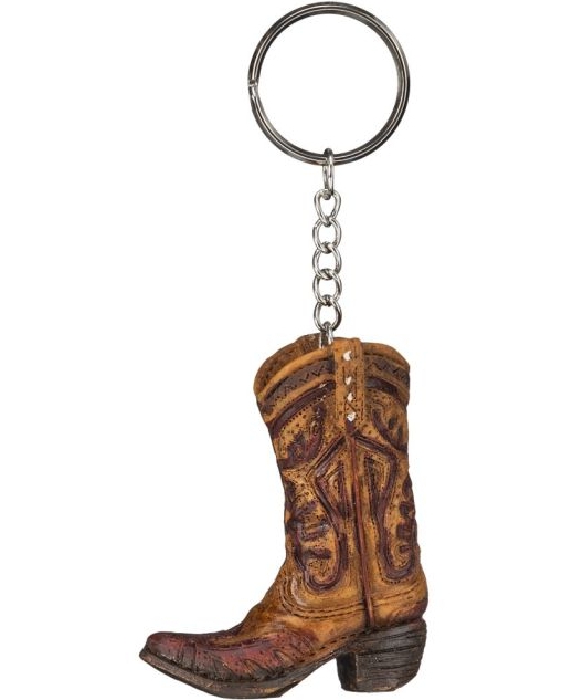 Cowboy boot keychain on sale