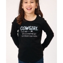 Roper® Girls' Cowgirl Definition LS Tee