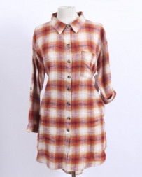 Ladies' Dash Long Plaid Shacket