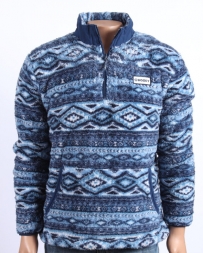 Hooey® Men's Fleece 1/4 Zip Navy Aztec