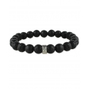 Men's Black Lava Bead Bracelet