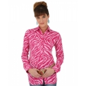 Wrangler® Ladies' Tough Enough To Wear Pink Zebra Performance Shirt - Plus