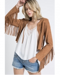 Vocal® Ladies' Western Cropped Fringe Jacket