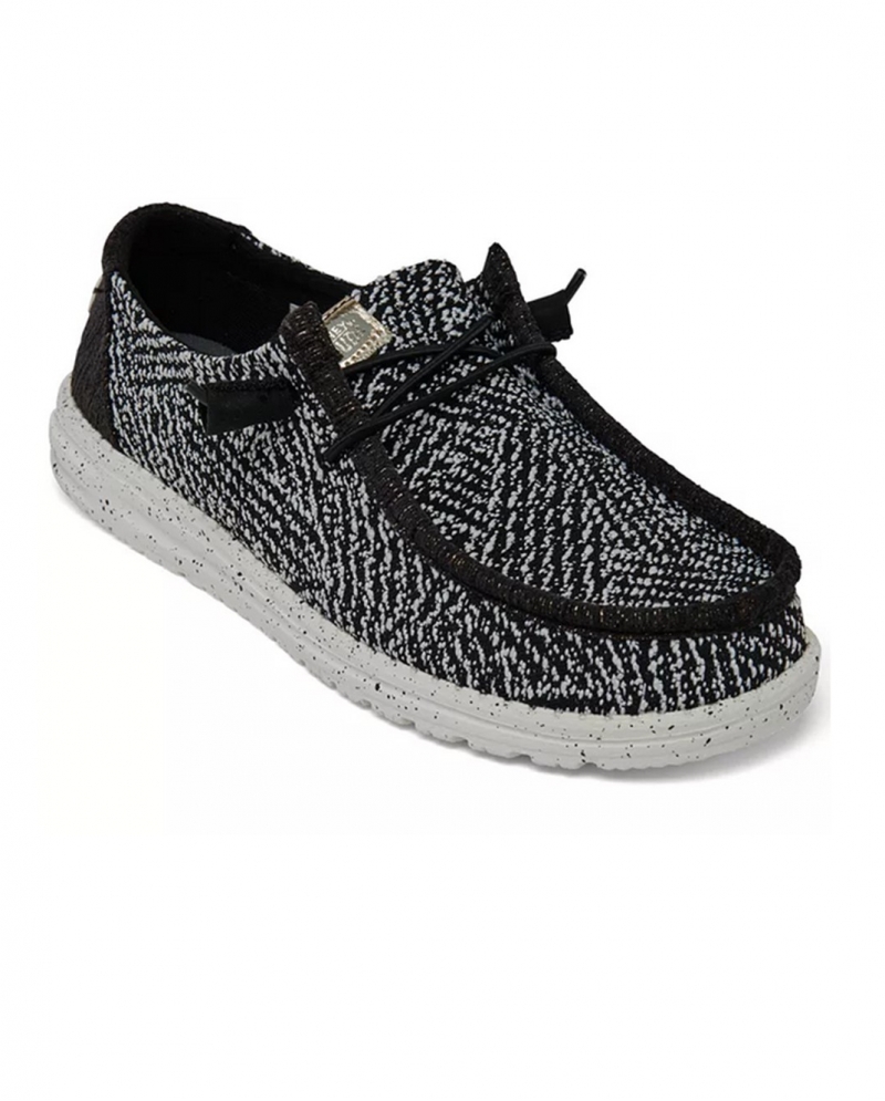 Hey Dude Shoes® Ladies' Wendy Woven Zig Zag Black