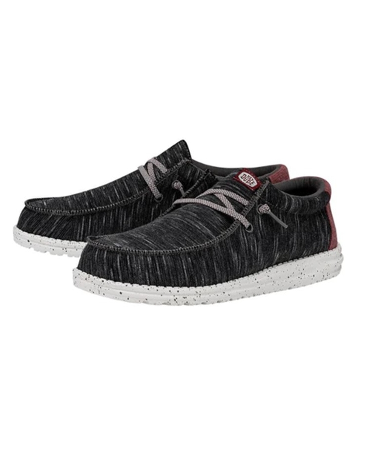 Hey Dude Shoes® Men's Wally Jersey Black Fort Brands