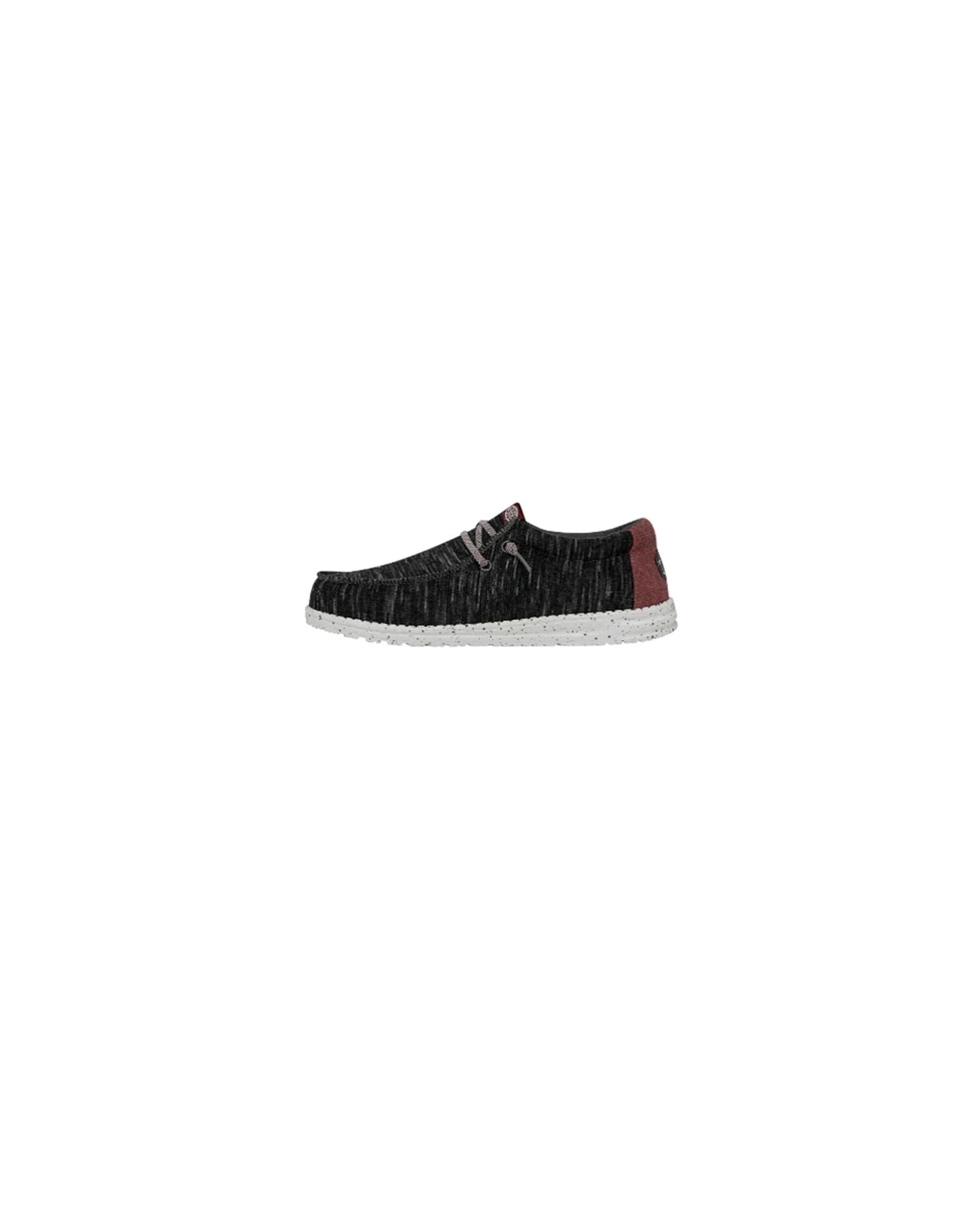 Hey Dude Men’s Wally Stretch Jersey Black Black Heydude Mens Wally Stretch Jersey Slip On Sneaker  main image 4