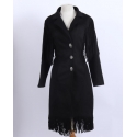 Ladies' Long Suede Fringe Jacket