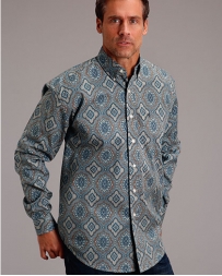 Stetson® Men's LS Button 1 PKT Print