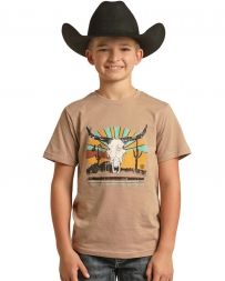 Rock & Roll Cowboy® Boys' Graphic Tee Taupe