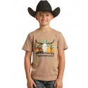 Rock & Roll Cowboy® Boys' Graphic Tee Taupe