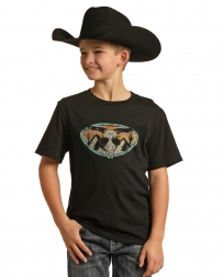 Rock & Roll Cowboy® Boys' Dale Graphic Tee Black