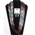 Coronet® Jewelry Ladies' Mint/Cream Beaded Jewelry Set