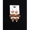 Coronet® Jewelry Ladies' Organic Wood Shape Earrings