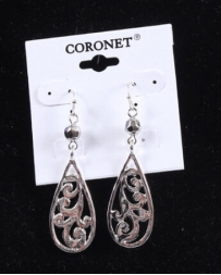 Coronet® Jewelry Ladies' Silver Filigree Earrings