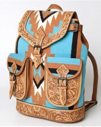 American Darling Ladies' Woven Tooled Backpack