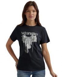 Wrangler® Ladies' Saddle Up Logo Graphic Tee