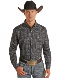 Rock & Roll Cowboy® Men's LS Button Print Shirt