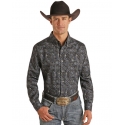Rock & Roll Cowboy® Men's LS Button Print Shirt