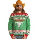 Rock & Roll Cowboy® Men's Dale Ugly Xmas Sweater Green