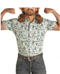 Rock & Roll Cowboy® Men's Dale Slim Fit Cactus SS SNP