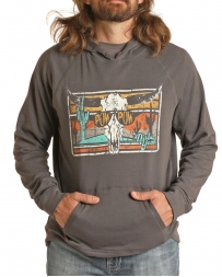 Rock & Roll Cowboy® Men's Dale Graphic Hoodie Charcoal