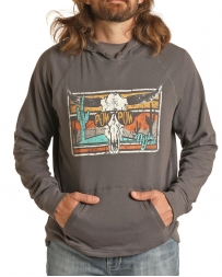 Rock & Roll Cowboy® Men's Dale Graphic Hoodie Charcoal
