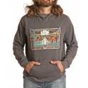Rock & Roll Cowboy® Men's Dale Graphic Hoodie Charcoal